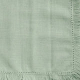 Sage Green Cloth Napkins - Fringe Trimmed
