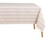 Striped Tablecloth - Beige