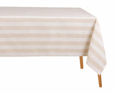 Striped Cotton Linen Tablecloth