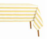 Striped Cotton Linen Tablecloth