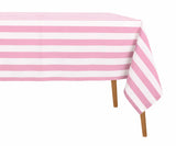 Striped Cotton Linen Tablecloth
