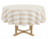 Cabana Striped Tablecloth - Round