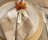 Cotton Napkins - Plaid Cloth Napkins