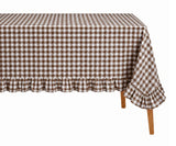 Gingham Ruffle Tablecloth