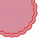 Pink and Red Scalloped Placemats