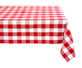 Red and White Checkered Tablecloth