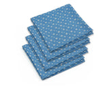 Blue Print Linen Napkins