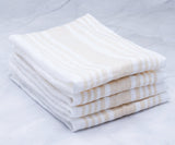Red Linen Striped Napkins