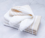 Red Linen Striped Napkins