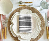 Black Striped Napkins
