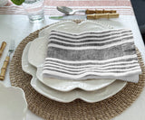 Black Striped Napkins