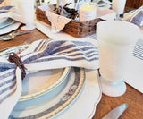 Navy Blue Striped Napkins Set of 4, 8 & More