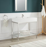 Ventura 36 in. Console Sink Frame in Brushed Nickel