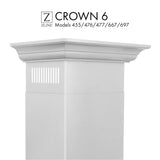 Crown Molding 6 Wall Range Hood Stainless, CM6-455/476/477/667/697