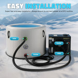 Gale Cold Plunge Chiller and Heater in Black with Cooling and Heating, WiFi App Control, and Filter