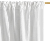 100 % Linen Curtains - White Curtains