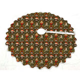 Printed Scalloped Christmas Tree Skirt