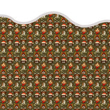 Printed Scalloped Christmas Tree Skirt