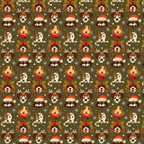 Printed Scalloped Christmas Tree Skirt