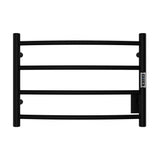 ANZZI Glow Series 4-Bar Compact Towel Warmer (23.5" L x 16.5" H), Dual Installation, Digital Control Panel, Rhino Alloy Certified Stainless Steel