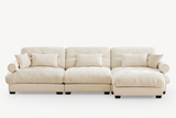 CLOUDIES 134" 3 Seater Sofa with 1 Ottoman