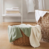 Diamond Jacquard Soft Bamboo Cotton Blanket, Grey