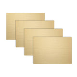 Strata Leather Gold Placemat - Rectangle 12.2x16.5"- Set of 4