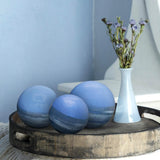 Madagascar Sapphire Decorative Metal Orbs- Small
