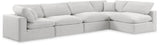 Comfy - 5 Piece Velvet Modular Sectional