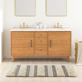 Hand-Woven Shaggy Boho Bath Rug, Black