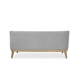 72" Sectional Sofa Comfy Couch For Living Room, Light Grey *