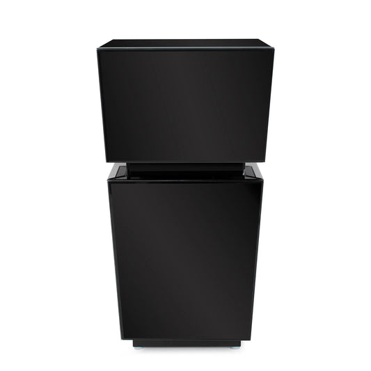 Black Mirrored Pedestal Short