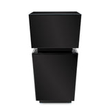 Black Mirrored Pedestal Short