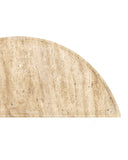 Boyles Travertine Demi-Lune Table