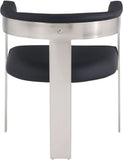 Romeo - Faux Leather Dining Chair With Silver Base (Set of 2)