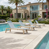 PURPLE LEAF Pool Oversized Lounge Chairs Rattan Aluminium Patio Chaise Lounge Outdoor Adjustable Recliner Finish Loungers Woven PE Sun Chairs for Poolside Deck Beach
