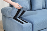 DESEO 130" 3-Seater with 1 Ottoman
