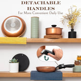 Moss & Stone 7-Piece Copper Camping Cookware Set
