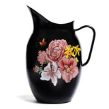 Blue Stallion Floral Bouquet Enamel Farmhouse Pitcher