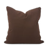24 x 24 Outdoor Pillow with Dec Cord- Seascape Chocolate- Poly Insert