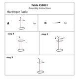 Oval Stainless Steel Drink Table