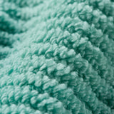 6pcs 100% Cotton Quick-Dry Ribbed Towel Set, Turquoise