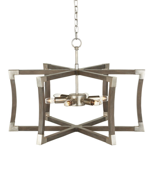 Bastian Small Gray Semi-Flush Mount