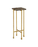 Flying Marble Gold Drinks Table