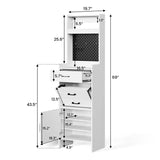 Wholesale 5-in-1 Shoe Cabinet with Flip Drawer, Entryway Shoe Storage