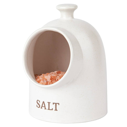 Kook Ceramic Salt Pig 15 oz – Speckled Oatmeal