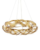 Queenbee Palm Gold Ring Chandelier