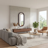 Osman Glossy Cherry Lacquer Wall Mirror