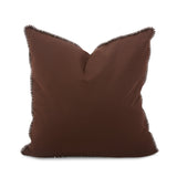 20 x 20 Outdoor Pillow with Dec Cord- Seascape Chocolate- Poly Insert