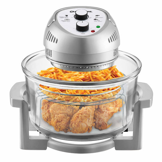 Granitestone 16 Qt Glass Air Fryer 1300W Silver
